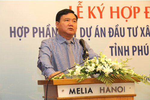 Bộ trưởng Đinh La Thăng dự Lễ ky Hợp đồng tín dụng xây dựng Hầm đường bộ qua Đèo Cả